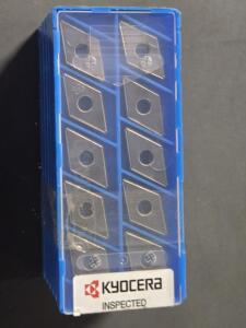 DESCRIPTION: (50) CARBIDE TURNING INSERTS BRAND/MODEL: KYOCERA DNGG 432 DP RETAIL$: $1,040.00 QTY: 50