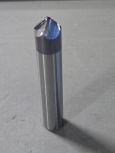 DESCRIPTION: (2) SOLID CARBIDE 45 DEG TAPER FORM BARREL CUTTERER END MILL BRAND/MODEL: ACCUPRO 03316262 SIZE: 1/2" SM END DIA RETAIL$: $410.44 QTY: 2