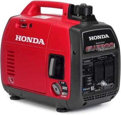 DESCRIPTION: (1) PORTABLE INVERTER GENERATOR BRAND/MODEL: HONDA/EU200I INFORMATION: 2200W, 120V RETAIL$: $1,199 SIZE: 20.98"L x 12.24"W x 19.72"H QTY: