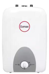 DESCRIPTION: (1) MINI POINT OF USE WATER HEATER BRAND/MODEL: EEMAX/EMT2.5 INFORMATION: Freestanding, 120V AC, 2.6 gal, 1,440 W, Single Phase, 17 in H,