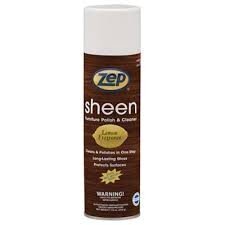 DESCRIPTION: (5) SHEEN FURNITURE POLISH BRAND/MODEL: ZEP SIZE: 1 LB RETAIL$: $15.00 EA QTY: 5