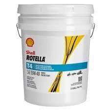 DESCRIPTION: (1) MOTOR OIL BRAND/MODEL: SHELL ROTELLA INFORMATION: 15W-40 SIZE: 5 GALLON RETAIL$: $80.00 EA QTY: 1