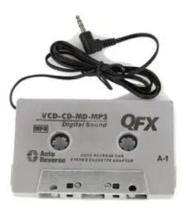 DESCRIPTION: (3) CAR CASSETTE ADAPTERS BRAND/MODEL: QFX A1 RETAIL$: $36.80 QTY: 3