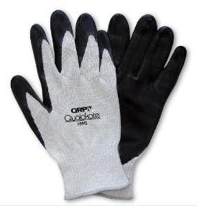 DESCRIPTION: (2) PACKS OF (12) SOLDER GLOVES BRAND/MODEL: QUALAKOTE/HWS INFORMATION: GRAY & BLACK/MEDIUM HEAT RETAIL$: 83.21 PER PK OF 12 SIZE: MED QT