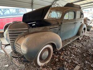 1939 PLYMOUTH FOUR DOOR SEDAN.