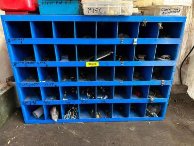 40 BIN METAL HARDWARE ORGANIZER.