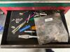 SEVEN DRAWER METAL TOOL ORGANIZER W/ SOME CONTENTS. - 4