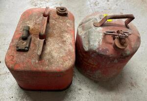 (2) METAL GAS CANS