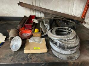 (1) LOT OF ASSORTED CAR PARTS.