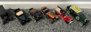 (6)ASSORTED COLLECTIBLE DYE CAST AND PLASTIC CARS.