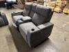 GRAY FABRIC POWER RECLINING LOVESEAT - 11