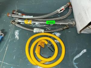 ASSORTED WATER AND GAS CONNECTION HOSES