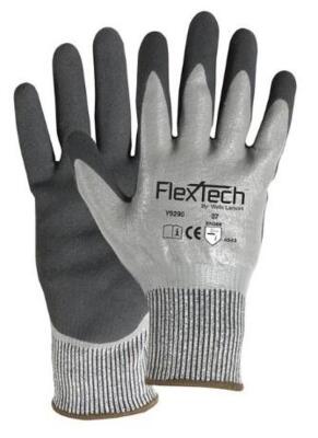 DESCRIPTION: (2) PACKS OF (12) FLEXTECH NITRILE COATINGGLOVES BRAND/MODEL: WELLS LAMONT/Y9290M INFORMATION: GRAY/SANDY NITRILE RETAIL$: 134.37 PER PK