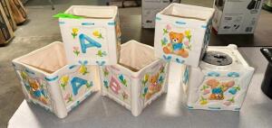 (5)- BABY TISSUE BOX COVERS