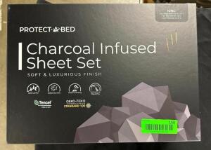 KING SIZE CHARCOAL INFUSED SHEET SET