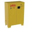 DESCRIPTION: (1) FLAMMABLE STORAGE CABINETBRAND/MODEL: JAMCO #FM 28INFORMATION: YELLOW, STEELSIZE: 28 GALLONS, 34" x 18" x 49"RETAIL$: $1451.99 EAQTY: 1