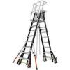 DESCRIPTION: (1) ADJUSTABLE SAFETY CAGE LADDER BRAND/MODEL: LITTLE GIANT #18515-817 INFORMATION: ALUMINUM, FIBERGLASS SIZE: 8' - 14' RETAIL$: $3370.00