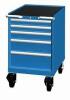 DESCRIPTION: (1) ROLLING TOOL CABINETBRAND/MODEL: LISTAINFORMATION: BLUEISH, GRAY, 4 DRAWERS, LOCKINGSIZE: APPROX 29 1/2" X 23 1/4" X 36"RETAIL$: $2880.36 EAQTY: 1