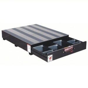 DESCRIPTION: (1) TRUCK OR VAN STORAGE DRAWER BRAND/MODEL: WEATHER GUARD #13R562 INFORMATION: STEEL, BLACK SIZE: 13 IN HT, 39 3/4 IN WD, 48 IN DP RETAI