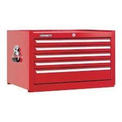 DESCRIPTION: (1) TOOL CHESTBRAND/MODEL: KENNEDY #2805XR-1INFORMATION: REDSIZE: 5 DRAWER, 29 in W x 20 in D x 16-1/2 in HRETAIL$: $1082.35 EAQTY: 1