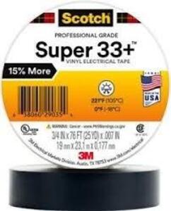 DESCRIPTION: (10) ROLLS OF PROFESSIONAL GRADE VINYL ELECTRIC TAPE BRAND/MODEL: SCOTCH 3M #21485-10 INFORMATION: BLACK SIZE: 3/4" X 76' RETAIL$: $101.5