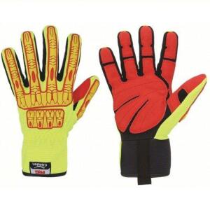 DESCRIPTION: (12) PAIRS OF MECHANICS GLOVES BRAND/MODEL: CONDOR #53GM97 INFORMATION: RED AND YELLOW, RIGGERS GLOVE, FULL FINGER SIZE: SMALL, SIZE 7 RE