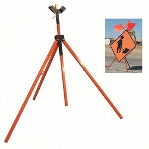 DESCRIPTION: (1) TRIPOD SIGN STAND BRAND/MODEL: RIGID #23J508 INFORMATION: ORANGE SIZE: 36 IN X 36 IN, 48 IN X 48 IN COMPATIBLE SIGN SIZE, 3 LEGS, 54