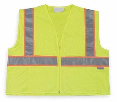 DESCRIPTION: (5) COOL DRY HI VIS VEST BRAND/MODEL: CONDOR/1YAJ7 INFORMATION: LIME, SILVER & ORANGE/CLASS 2 RETAIL$: 30.07 EACH SIZE: 3XL QTY: 5