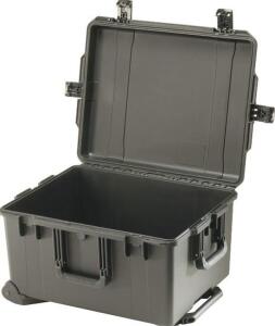 DESCRIPTION: (1) STORM TRAVEL CASE BRAND/MODEL: PELICAN/IM2750 INFORMATION: BLACK/TWO PADLOCKABLE HASPS RETAIL$: 241.95 SIZE: 22" X 17" X 12.7" QTY: 1