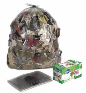 DESCRIPTION: (1) PACK OF (100) RECYCLED TRASH BAG BRAND/MODEL: MINT-X/MX3858STC INFORMATION: RODENT-REPELLENT/CLEAR RETAIL$: 61.01 PER PK OF 100 SIZE: