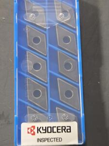 DESCRIPTION: (30) CARBIDE TURNING INSERTS BRAND/MODEL: KYOCERA DNGG 432 DP RETAIL$: $610.30 QTY: 30