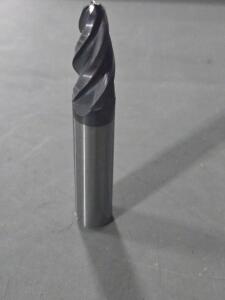 DESCRIPTION: (1) SOLID CARBIDE OVAL FORM BARREL CUTTER END MILL BRAND/MODEL: ACCUPRO 03329810 INFORMATION: 0.3750" SM END DIA SIZE: 3/8" SD 0.8260" LO