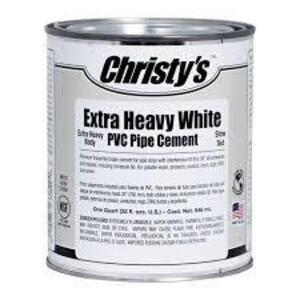 DESCRIPTION: (4) PIPE CEMENT BRAND/MODEL: CHRISTY'S INFORMATION: HEAVY BODY MEDIUM SET SIZE: 1 QT RETAIL$: $25.00 EA QTY: 4