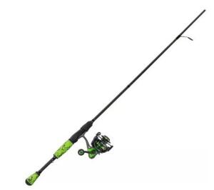 DESCRIPTION: (1) MEDIUM SPINNING FISHING ROD BRAND/MODEL: LEWS/XS610MC INFORMATION: BLACK & LIME RETAIL$: 139.99 QTY: 1