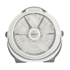 DESCRIPTION: (1) AIR CIRCULATOR WIND MACHINE BRAND/MODEL: LASKO/A20301 INFORMATION: WHITE & GRAY/3-SPEED/PIVOTING HEAD RETAIL$: 35.86 SIZE: 25.48"L X