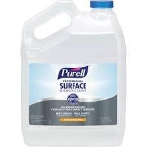 DESCRIPTION: (2) PROFESSIONAL SURFACE DISINFECTANT BRAND/MODEL: PURELL INFORMATION: FRESH CITRUS SCENT SIZE: 1 GALLON RETAIL$: $17.00 EA QTY: 2