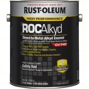 DESCRIPTION: (2) RUST-PREVENTIVE ALKYD ENAMEL BRAND/MODEL: RUST-OLEUM #6DNX0 INFORMATION: SAFETY RED SIZE: 1 GALLON RETAIL$: $146.29 EA QTY: 2