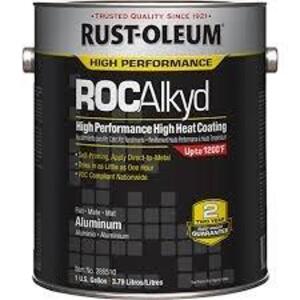 DESCRIPTION: (2) HIGH PERFORMANCE HIGH HEAT COATING BRAND/MODEL: RUST-OLEUM INFORMATION: ALUMINUM SIZE: 1 GALLON RETAIL$: $163.99 EA QTY: 2