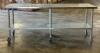 96" X 30" STAINLESS TABLE.