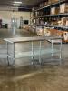 96" X 30" STAINLESS TABLE. - 4