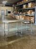 96" X 30" STAINLESS TABLE. - 5