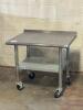 36 "X 24" STAINLESS TABLE W/ 2" BACK SPLASH. - 6