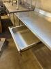 72" X 30" STAINLESS TABLE W/ 4" BACK SPLASH. - 8