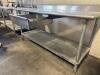 72" X 30" STAINLESS TABLE W/ 4" BACK SPLASH. - 10