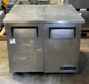 TRUE 36" TWO DOOR WORK TOP COOLER