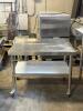 36" X 24" LOW BOY STAINLESS EQUIPMENT STAND W/ 2" BACK SPLASH - 2