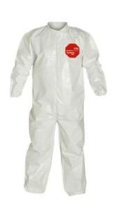 DESCRIPTION: (12) TYCHEM COVERALLS BRAND/MODEL: DUPONT/SL125BWHXL INFORMATION: WHITE/ELASTIC WRISTS & ANKLES RETAIL$: 36.34 EACH SIZE: X-LARGE QTY: 12