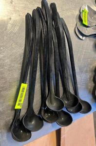 (8) PLASTIC SALAD BAR LADLES.