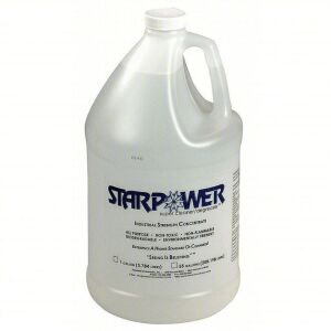 DESCRIPTION: (1) CLEANER DEGREASER BRAND/MODEL: STARPOWER #4YE57 INFORMATION: SPRAY BOTTLE INCLUDED SIZE: 1 GALLON RETAIL$: $50.00 TOTAL QTY: 1