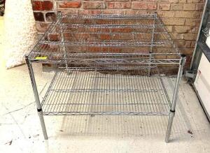 TWO TIER METAL SHELF